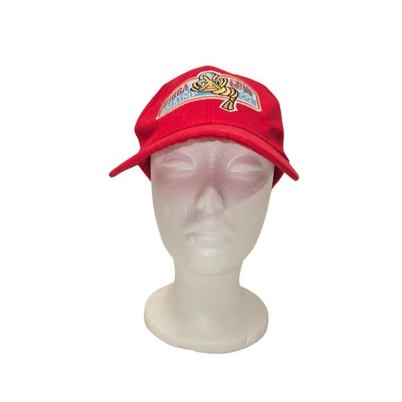 Bubba Gump Shrimp Co Red Adjustable Baseball Cap Embroidered Logo Adult Unisex - Picture 3 of 8